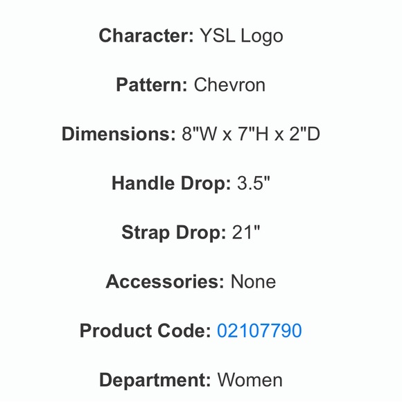 Saint Laurent YSL Heart Bag in Black with Gold Chain - Small Size - Picture 11 of 11